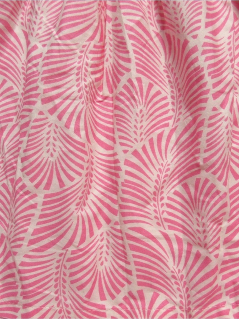 Anthropologie Pink Leaf-Print Short-Sleeve Maxi Dress - Picture 6 of 6